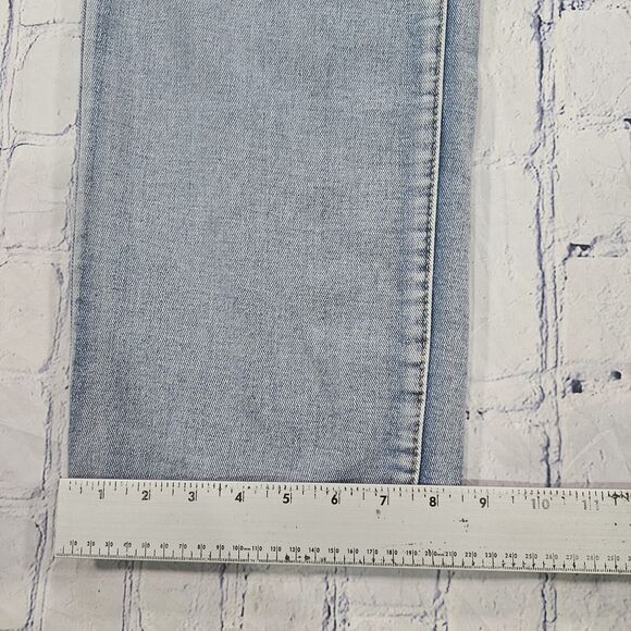 Choize MENS SIZE 38 Baggy Wide Leg Jeans Blue Wash Y2K Skater Street EMBROIDERED - Picture 3 of 11